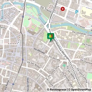 Mappa Via Giulio Alessio, 10, 35121 Padova, Padova (Veneto)