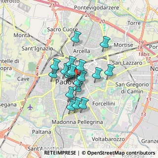 Mappa Via Giulio Alessio, 35121 Padova PD, Italia (1.122)