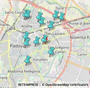 Mappa Via Valerio Flacco, 35129 Padova PD, Italia (1.74615)