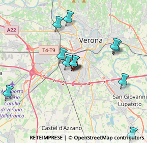 Mappa Via Gianbattista Morgagni, 37136 Verona VR, Italia (4.09615)