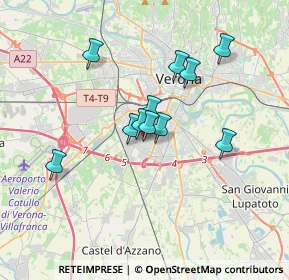 Mappa Via Gianbattista Morgagni, 37136 Verona VR, Italia (2.71364)