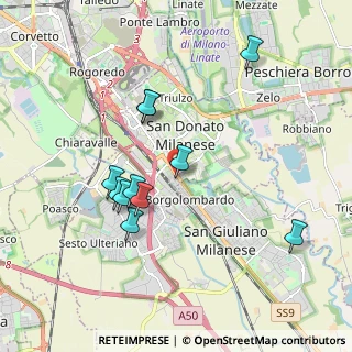 Mappa Piazza Tevere, 20097 San Donato Milanese MI, Italia (1.77636)