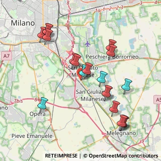 Mappa Piazza Tevere, 20097 San Donato Milanese MI, Italia (4.16684)
