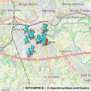 Mappa Via S. Giacomo, 37134 Verona VR, Italia (1.27857)