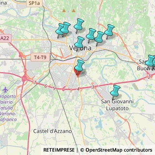 Mappa Via S. Giacomo, 37134 Verona VR, Italia (4.66545)