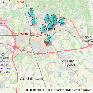 Mappa Via S. Giacomo, 37134 Verona VR, Italia (3.64636)