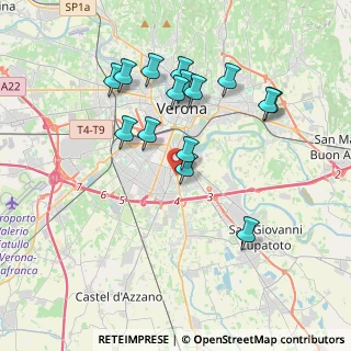 Mappa Via S. Giacomo, 37134 Verona VR, Italia (3.57867)