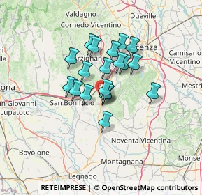 Mappa Strada Provinciale, 36045 Lonigo VI, Italia (9.04)
