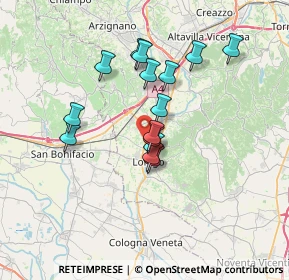 Mappa Strada Provinciale, 36045 Lonigo VI, Italia (5.71333)