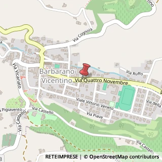 Mappa Via 4 Novembre, 52, 36021 Barbarano Vicentino, Vicenza (Veneto)
