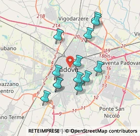 Mappa Piazza Garibaldi, 35139 Padova PD, Italia (3.20923)