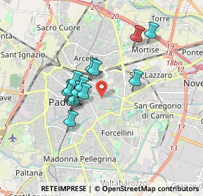 Mappa Via F. Marzolo, 35131 Padova PD, Italia (1.34714)