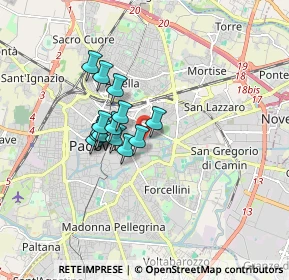 Mappa Via F. Marzolo, 35131 Padova PD, Italia (1.16857)