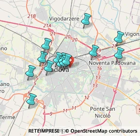 Mappa Via F. Marzolo, 35131 Padova PD, Italia (3.14714)