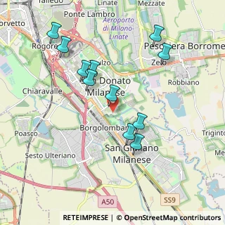 Mappa Via Enrico Mattei, 20097 San Donato Milanese MI, Italia (1.90909)