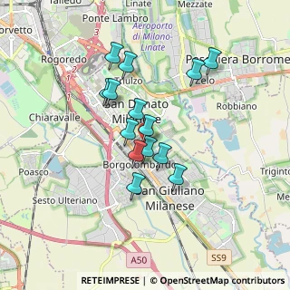 Mappa Via Enrico Mattei, 20097 San Donato Milanese MI, Italia (1.39214)
