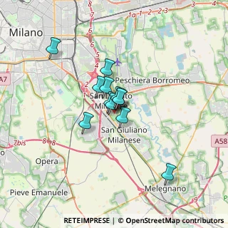 Mappa Via Enrico Mattei, 20097 San Donato Milanese MI, Italia (2.04583)