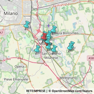 Mappa Via Enrico Mattei, 20097 San Donato Milanese MI, Italia (2.17167)