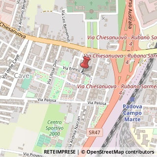 Mappa Via Enrico Fermi, 9, 35136 Padova, Padova (Veneto)