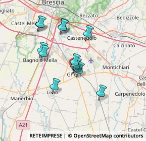 Mappa Via Amerigo Vespucci, 25016 Ghedi BS, Italia (6.00385)