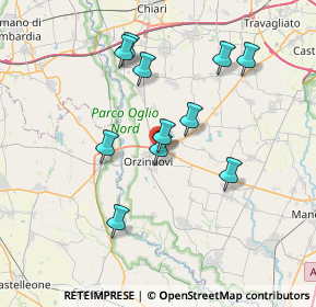 Mappa Centro Commerciale Le Piazze, 25034 Orzinuovi BS, Italia (6.62364)