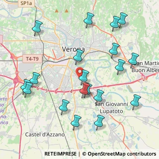 Mappa 37134 Verona VR, Italia (4.70632)