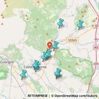 Mappa Via Monte Grappa, 10080 Baldissero Canavese TO, Italia (3.97273)