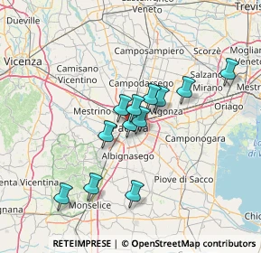 Mappa Via Santa Lucia, 35139 Padova PD, Italia (11.11083)