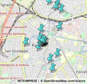 Mappa Via Santa Lucia 43 II p Palazzo Ezzelino, 35139 Padova PD, Italia (0.702)