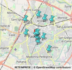 Mappa Via Santa Lucia 43 II p Palazzo Ezzelino, 35139 Padova PD, Italia (1.24909)