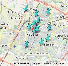Mappa Via Santa Lucia 43 II p Palazzo Ezzelino, 35139 Padova PD, Italia (1.29231)
