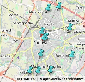 Mappa Via Santa Lucia, 35122 Padova PD, Italia (2.13364)