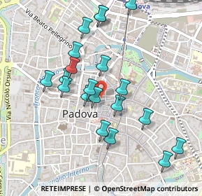 Mappa Via Santa Lucia 43 II p Palazzo Ezzelino, 35139 Padova PD, Italia (0.46)