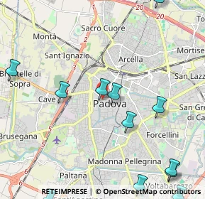 Mappa Via dei Livello, 35139 Padova PD, Italia (2.92167)