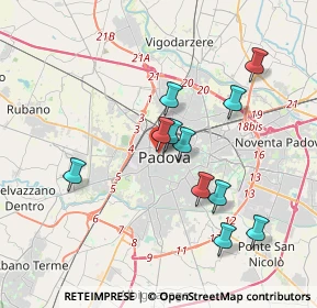 Mappa Via dei Livello, 35139 Padova PD, Italia (3.38273)