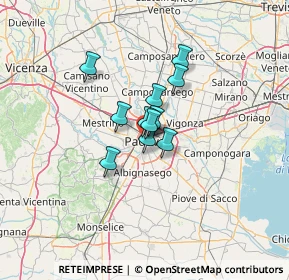 Mappa 35139 Padova PD, Italia (7.13545)