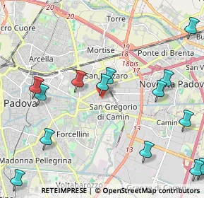 Mappa Via Giacinto Andrea Longhin, 35129 Padova PD, Italia (2.74429)