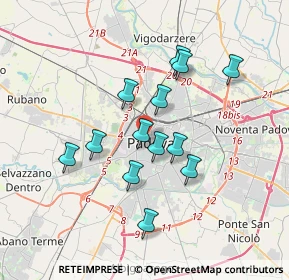 Mappa Riviera Albertino Mussato, 35139 Padova PD, Italia (3.02385)