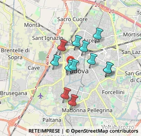 Mappa Riviera Albertino Mussato, 35139 Padova PD, Italia (1.31917)