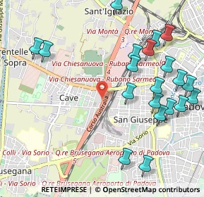 Mappa Via Enrico Fermi, 35136 Padova PD, Italia (1.2585)