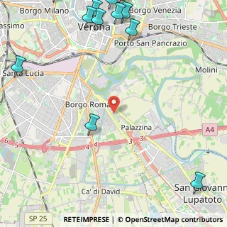 Mappa Via Cesena, 37134 Verona VR, Italia (3.48833)