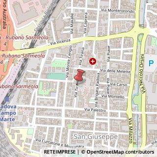 Mappa Via Tirana,  19, 35138 Padova, Padova (Veneto)