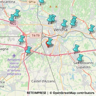 Mappa Via Giovanni V Schiaparelli, 37136 Verona VR, Italia (5.39286)
