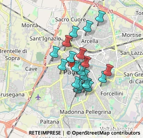 Mappa Via Livello, 35139 Padova PD, Italia (1.24421)