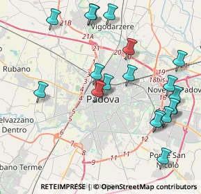 Mappa Via Livello, 35139 Padova PD, Italia (4.52737)