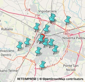 Mappa Via Livello, 35139 Padova PD, Italia (3.02154)