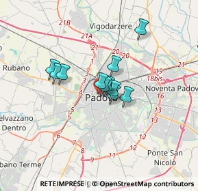 Mappa Via Livello, 35139 Padova PD, Italia (2.08091)