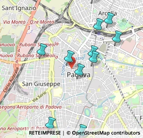 Mappa Via Dondi dall'Orologio, 35139 Padova PD, Italia (1.09545)