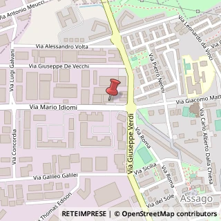 Mappa Via Mario Idiomi, 1/6, 20090 Assago, Milano (Lombardia)