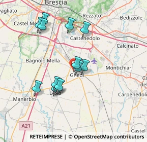 Mappa Via Paolo VI, 25016 Ghedi BS, Italia (6.67231)